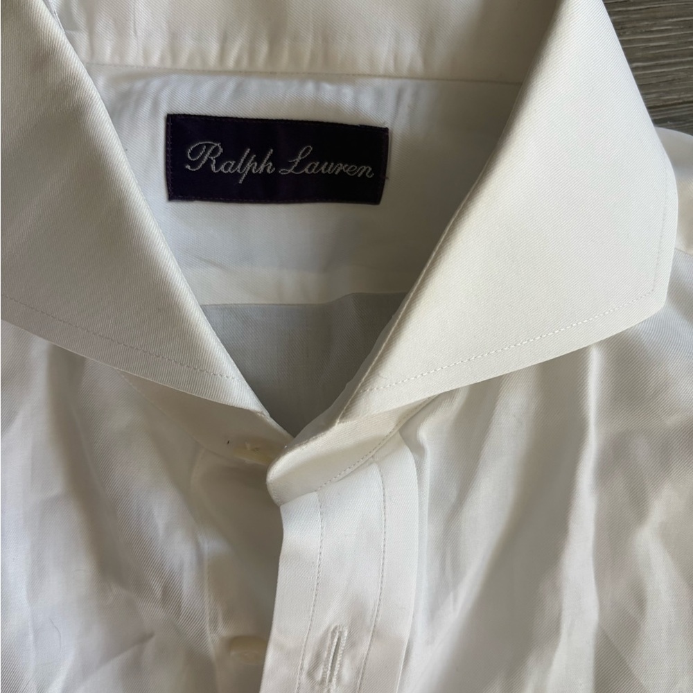 Ralph Lauren Purple Label  |White Dress Shirt | 16 1/2